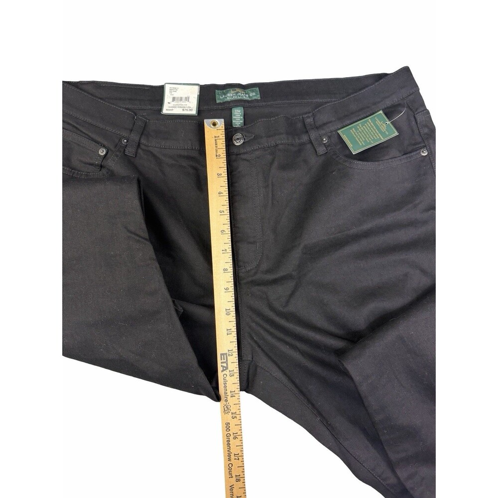 NWT Ralph Lauren Jeans Co Black Classic Straight Jeans Womens Size 22W x 31 - Picture 6 of 8